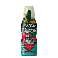 Bottle  of  Drenaslim  Cocktail  by  Drenaslim,  an  oral  solution  indicated  for  draining  fluids  and  promoting  weight  loss.