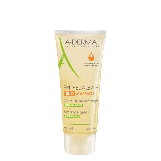 aderma-epithelialeahduomassage100ml.jpg A-Derma Epitheliale AH デュオ マッサージジェル-オイル 100ml - 画像 (1)