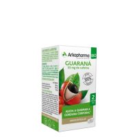 Box  of  Arkocápsulas  Guarana  BIO  Capsules  by  Arkopharma,  a  capsule  supplement  indicated  for  burning  body  fat.