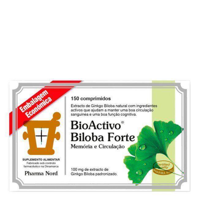 bioactivobilobafortepromo.jpg Box of Bioactivo Biloba Strong Tablets by Bioactivo, a food supplement indicated for improving memory and blood circulation.