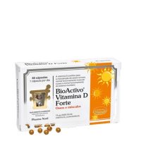 Box  of  Bioactivo  Vitamin  D  Strong  Capsules  by  Bioactivo,  a  dietary  supplement  indicated  for  healthy  bones  and  muscles.