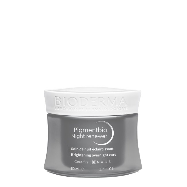 biodermapigmentbionightrenewer.jpg Jar of Bioderma Pigmentbio Night Renewer by Bioderma, a regenerating night cream indicated for reducing blemishes and luminosity.