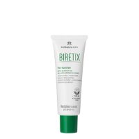 Tube  of  Biretix  Tri-Active  Anti-Blemish  Gel  by  Biretix,  an  exfoliating  gel  indicated  for  purifying  acne-prone  skin.