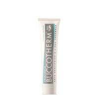 Tube  of  Buccotherm  Mint  and  Propolis  Whitening  Paste  by  Buccotherm,  a  toothpaste  indicated  for  teeth  whitening  and  plaque  removal.