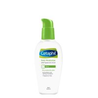 Bottle  of  Cetaphil  Daily  Facial  Moisturizer  by  Cetaphil,  a  face  lotion  indicated  for  dry  to  very  dry  skin.