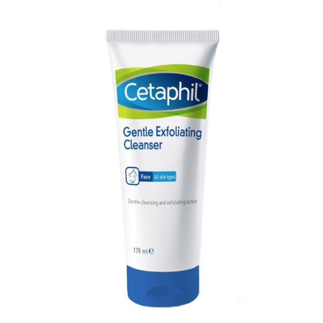 cetaphillocaoesfoliante.jpg Tube of Cetaphil Gentle Cleansing Scrub by Cetaphil, a face scrub indicated for purifying and eliminating impurities from the skin.