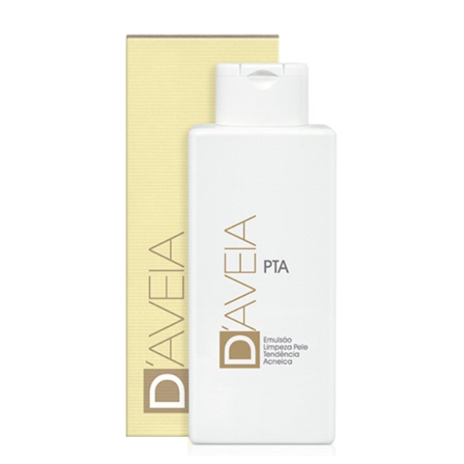daveia-pta-emulsa-limpeza200ml.jpg Bottle of DAveia PTA Cleansing Emulsion by DAveia, a cleansing emulsion indicated for fighting excess sebum on acne-prone skin.