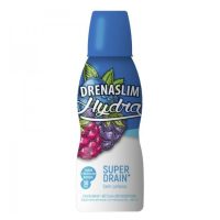 Bottle  of  Drenaslim  Hydra  by  Drenaslim,  an  oral  solution  indicated  for  reducing  fluid  retention  and  draining  action.