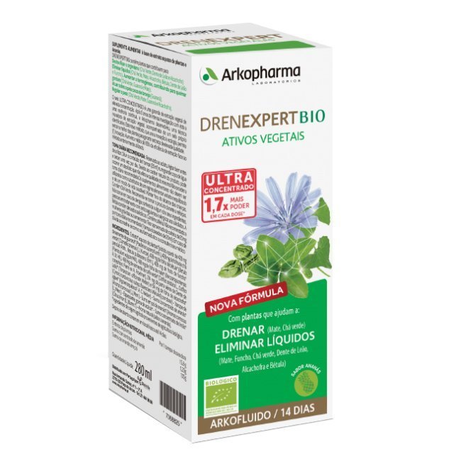 drenexpertbio.jpg Box of Drenexpert BIO Pineapple by Drenexpert, a food supplement in ampoules indicated for burning localized fat.