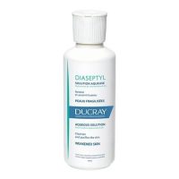 Bottle  of  Ducray  Diaseptyl  Aqueous  Solution  by  Ducray,  an  antiseptic  lotion  indicated  for  cleaning  inflamed  or  infected  skin.