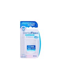Product  container  of  Elgydium  Clinic  Antiplaque  Expanding  Dental  Floss  by  Elgydium,  a  dental  floss  indicated  for  plaque  removal.