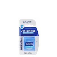 Product  container  of  Elgydium  Clinic  Wire  Dentist  by  Elgydium,  a  waxed  dental  floss  indicated  for  removing  interdental  plaque.