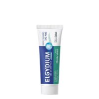 Tube  of  Elgydium  Junior  Toothpaste  Gel  Soft  Mint  by  Elgydium,  a  toothpaste  gel  indicated  for  preventing  cavities  in  children.