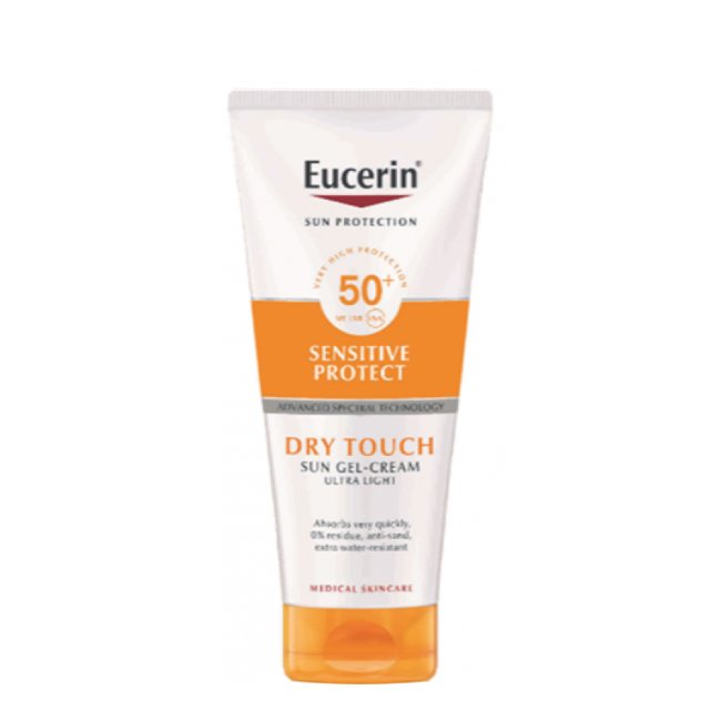 eucerinsunspf50_drytouch.jpg ユーセリン サンジェルクリーム ドライタッチ センシティブプロテクト SPF50+ 200ml - 画像 (1)