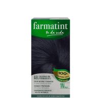 Box  of  Farmatint  Permanent  Gel  Hair  Color  1N  Black  by  Farmatint,  a  permanent  gel  indicated  for  intense  black  hair  color.
