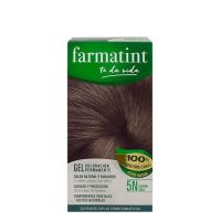 Box  of  Farmatint  Permanent  Gel  Hair  Color  5N  Light  Brown  by  Farmatint,  a  permanent  gel  indicated  for  light  brown  hair  color.