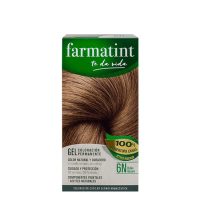 Box  of  Farmatint  Permanent  Gel  Hair  Color  6N  Dark  Blonde  by  Farmatint,  a  permanent  gel  indicated  for  dark  blonde  hair  color.