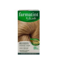 Box  of  Farmatint  Permanent  Gel  Hair  Color  8N  Light  Blonde  by  Farmatint,  a  permanent  gel  indicated  for  light  blonde  hair  color.