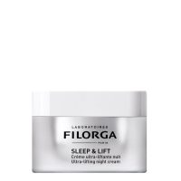 Jar  of  Filorga  Sleep  and  Lift  Ultra-Lifting  Night  Cream  by  Filorga,  a  balm  cream  indicated  for  redensifying  and  firming  skin.