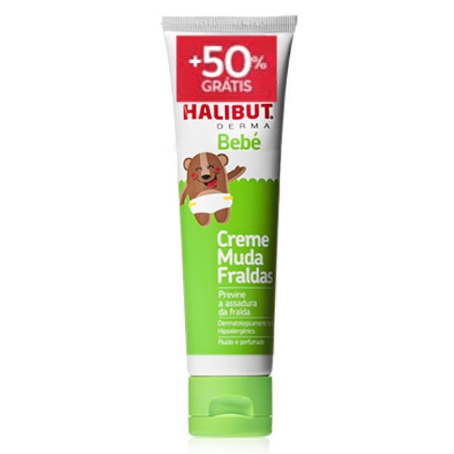 halibutdermabebecremefraldassp.jpg Tube of Halibut Derma Baby Cream Changing Diaper by Halibut Derma, a protective cream indicated for diaper rash and irritation.