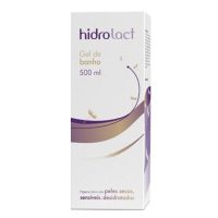 Bottle  of  Hidrolact  Nourishing  Shower  Gel  Sensitive  Skin  by  Hidrolact,  a  gel  indicated  for  hydrating  dry  and  atopic  skin.