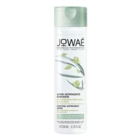 Bottle  of  Jowaé  Purifying  Astringent  Lotion  by  Jowaé,  a  lotion  indicated  for  purifying  and  refreshing  oily  and  sensitive  skin.