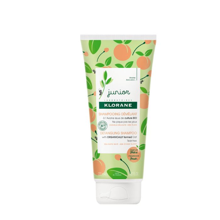 kloranejuniorpessego200.jpg Klorane Petit Junior. Champú desenredante 200 ml - Image 1