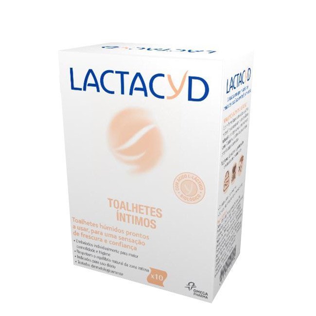 lactacydtoalhetesintimos.jpg Lactacyd Toalhetes de Higiene Íntima 10unid - Image 1