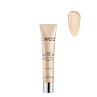 Bottle  of  Lierac  Teint  Perfect  Skin  by  Lierac,  a  liquid  foundation  indicated  for  complexion  correction  and  smoothing.