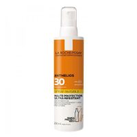 Spray  of  La  Roche  Posay  Anthelios  SPF30  Invisible  Spray  by  La  Roche  Posay,  a  sunscreen  indicated  for  face  and  body  protection.