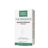 Box  of  Martiderm  The  Originals  Capsules  by  Martiderm,  a  food  supplement  indicated  for  skin  hydration  and  natural  firmness.