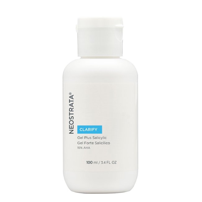 neostratagelforteaha15.jpg Bottle of Neostrata Gel Strong Salicylic by Neostrata, a fluid gel indicated for oily or acne prone skin.