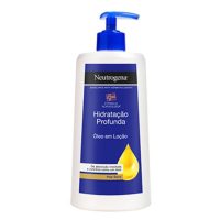 Bottle  of  Neutrogena  Deep  Moisture  Oil-in-Lotion  by  Neutrogena,  a  lotion  indicated  for  hydrating  very  dry  skin.
