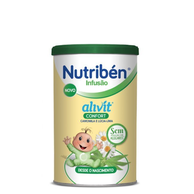 nutribenalivitconfort.jpg Product container of Nutribén Alivit Confort Relaxing Infusion by Nutribén, an infusion indicated for baby colic relief.