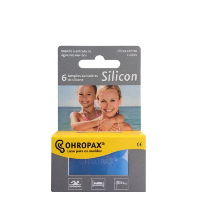 ohropax-silicon.jpg Box of Ohropax Silicon Earplugs by Ohropax, silicone plugs indicated for protection against noise, water and wind.