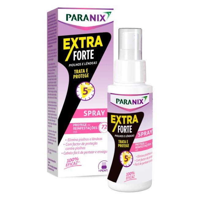 paranixextrafortespray.jpg Spray of Paranix Extra Strong Lice Treatment Spray by Paranix, a light spray indicated for the elimination of head lice and nits.