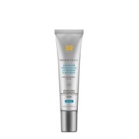 Bottle  of  SkinCeuticals  Advanced  Brightening  UV  Defense  Sunscreen  SPF50  by  SkinCeuticals,  a  fluid  lotion  indicated  for  hyperpigmentation.