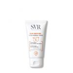 by SVR, a tinted cream indicated for sun protection of dry skin.