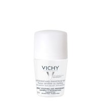 Bottle  of  Vichy  Sensitive  Skin  48h  Roll-On  Anti-Perspirant  Deodorant  by  Vichy,  a  roll-on  indicated  for  sensitive  underarms.
