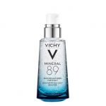 Bottle  of  Vichy  Mineral  89  Booster  Serum  by  Vichy,  a  concentrated  serum  indicated  for  skin  hydration  and  protection.