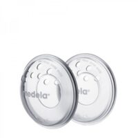 Product  container  of  Medela  Accessories  Nipple  Protector  by  Medela,  a  silicone  protector  indicated  for  cracked  or  sore  nipples.