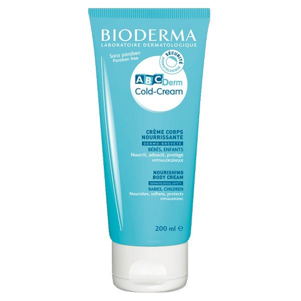 6936542 Bottle of Bioderma ABCDerm Cold-Cream Nourishing Body Cream by Bioderma, a body cream indicated for very dry baby skin.