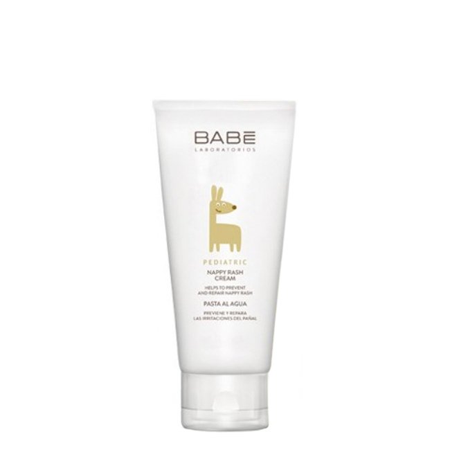 6973909 Tube of BABÉ Pediatric Nappy Rash Cream by BABÉ, a protective water paste cream indicated for baby diaper area irritations.