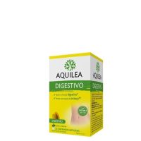 Box  of  Aquilea  Digestive  Chewable  Tablets  by  Aquilea,  a  supplement  indicated  for  alleviating  bloating  and  digestive  discomfort.