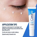 cerave eye repair cream application