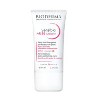 Tube  of  Bioderma  Sensibio  AR  BB  Cream  by  Bioderma,  a  BB  cream  indicated  for  reducing  redness  and  evening  out  the  complexion.