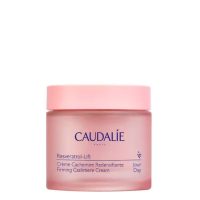 Jar  of  Caudalie  Resveratrol  Lift  Cream  Cashmere  by  Caudalie,  a  rich  cream  indicated  for  correcting  wrinkles  and  firming  skin.