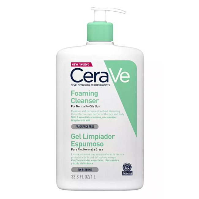 Cerave Foaming Cleanser 1lt Cerave Foaming Cleanser 1lt
