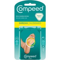 Box  of  Compeed  Dressing  Callosities  Medium  Accessories  by  Compeed,  a  hydrocolloid  dressing  indicated  for  large  calluses.