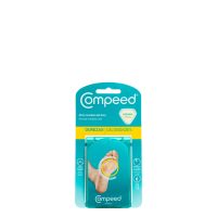 Box  of  Compeed  Dressing  Callosities  Accessories  by  Compeed,  a  hydrocolloid  dressing  indicated  for  callus  pain  relief.